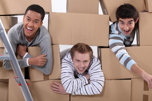 Office removals planning in Balham with boxes and relocation checklist