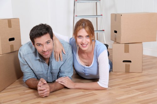 Boxes and household items stored safely in Balham