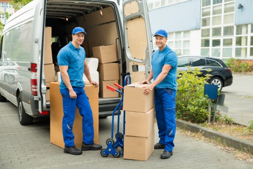 Professional office removals team preparing a commercial move in Balham