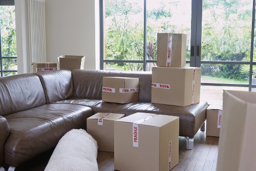 Essentials box ready for moving day in a Balham flat removal